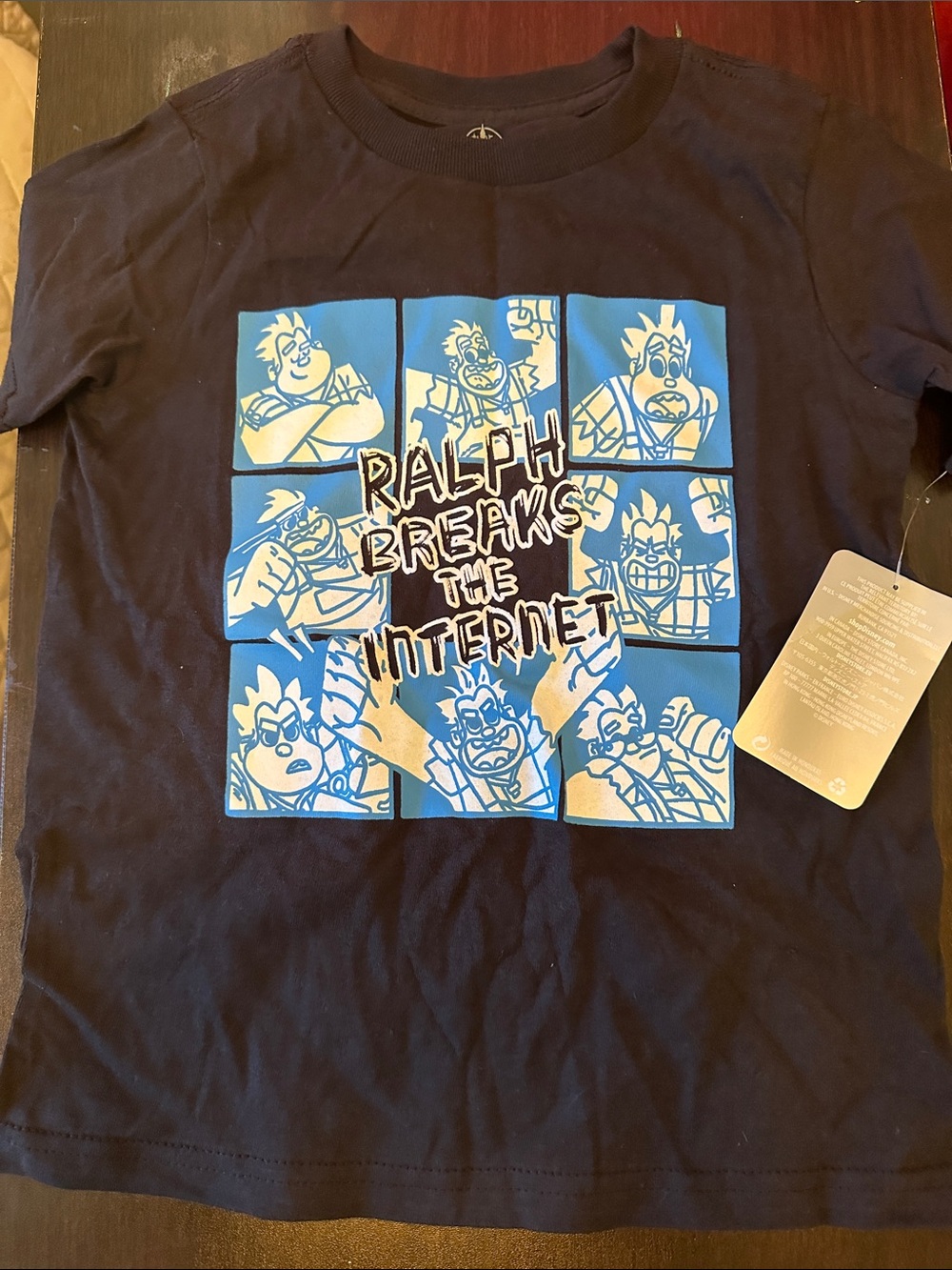 Disney Navy Blue Ralph Breaks the Internet Graphic Tee